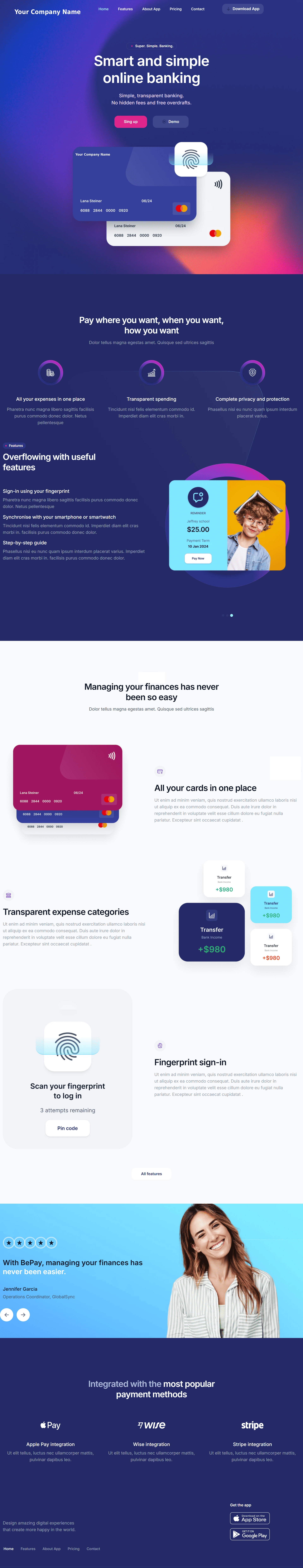 Banking Template